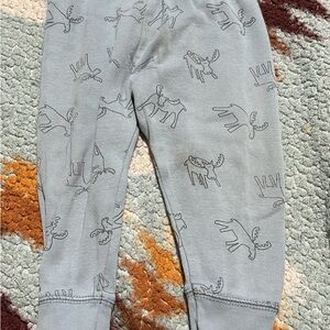 Old Navy Gray Kids Joggers with Animal Print